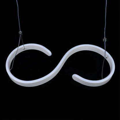 Contemporary Acrylic LED Swirl Pendant Light – Minimalist Ceiling Fixture