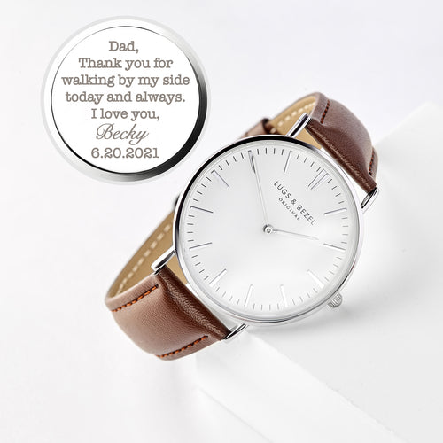 Personalized Engraved Men's Watch – Gift for Boyfriend or Husband