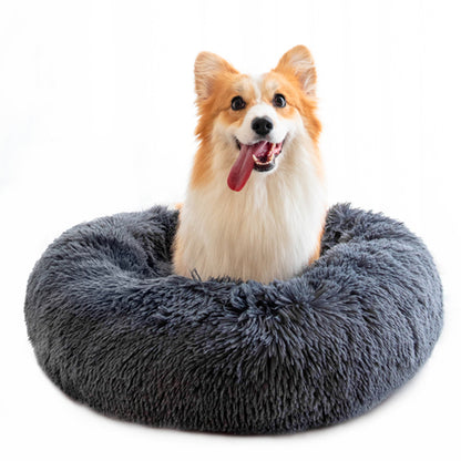 Fluffy Anti-Anxiety Pet Bed – Washable Dog & Cat Bed
