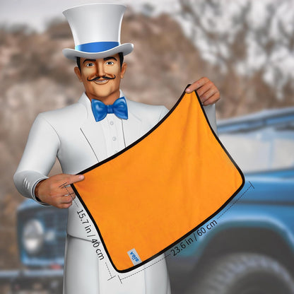 Professional Premium Microfiber Towels for Household Cleaning and Automotive Detailing, Dual-Sided, Gold, 15.7 x 23.6 Inches, Set of 6