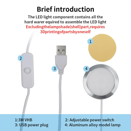 16-Colour RGB LED Light Kit for Bambu Lab Printers