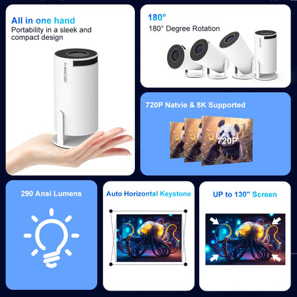Magcubic HY300 PRO Smart Projector – 8K Android 14, 290 ANSI
