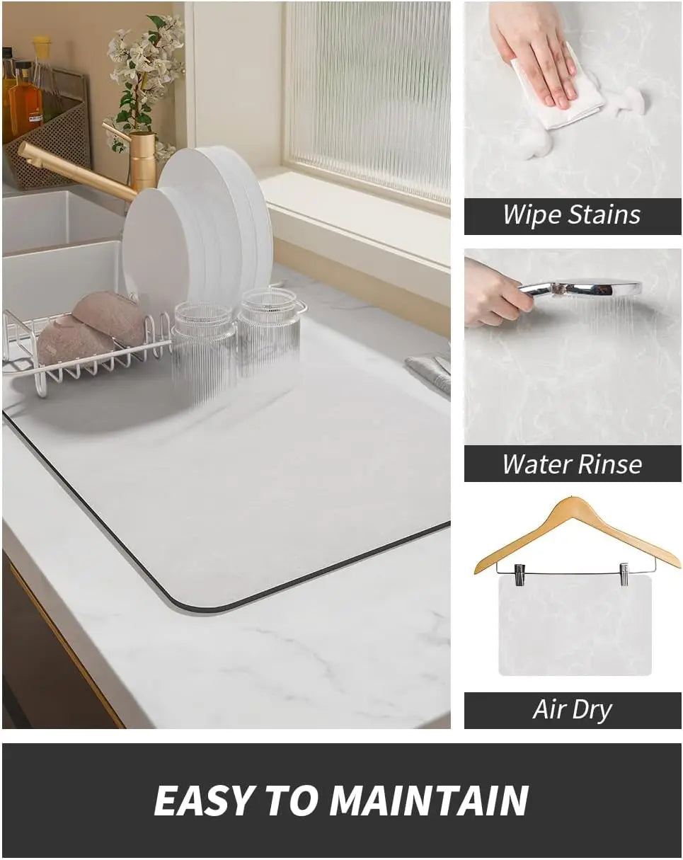 Coffee Machine Mat – Water-Absorbent Kitchen Bench Pad