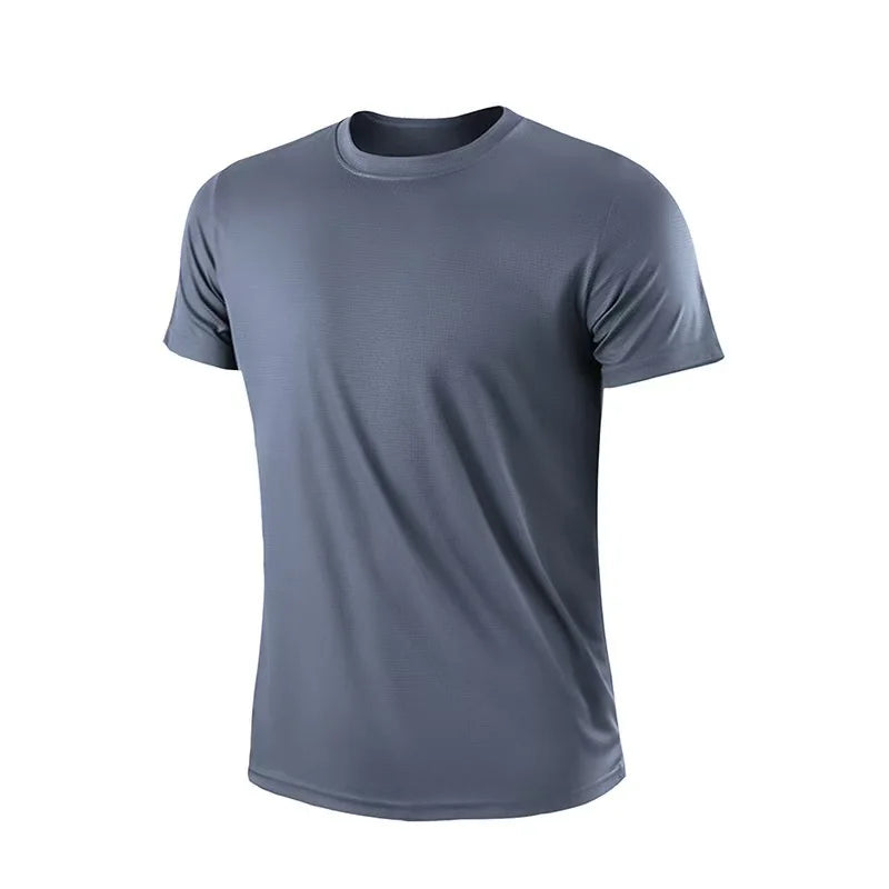 Men's Breathable Fast-Dry Fitness T-Shirt – Lightweight Gym Top