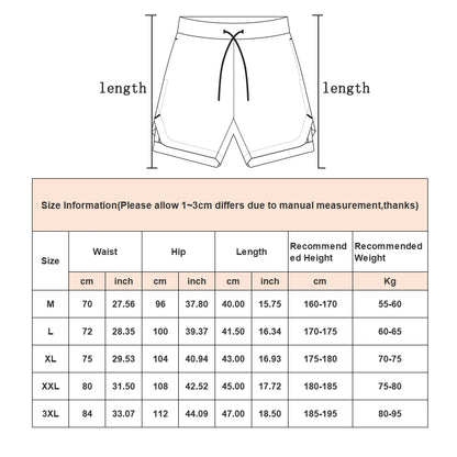 Men's 2-in-1 Camo Running Shorts – Quick-Dry Gym Training Shorts