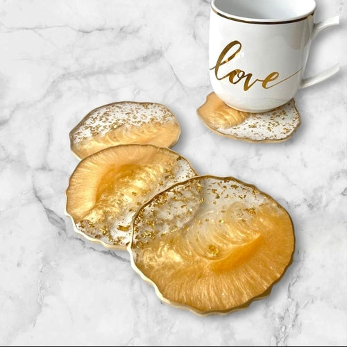 Elegant Glass Coasters Set – Stylish Table Protection