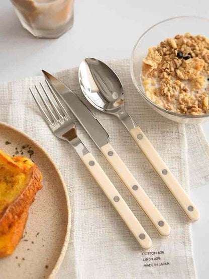 Nordic Bistrot Style 8-Piece Flatware Set – Elegant Cutlery for 2