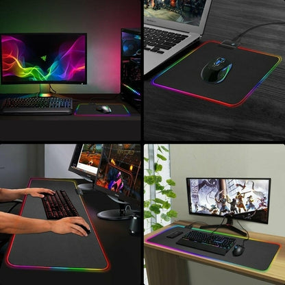 Ninja Dragons RGB Gaming Mouse Pad – Large Size with 1-Touch LED