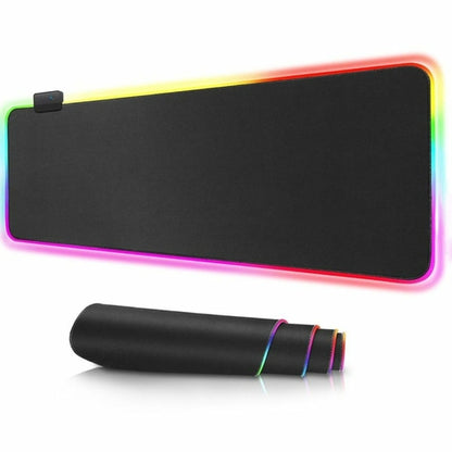 Ninja Dragons RGB Gaming Mouse Pad – Large Size with 1-Touch LED