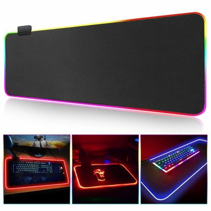 Ninja Dragons RGB Gaming Mouse Pad – Large Size with 1-Touch LED
