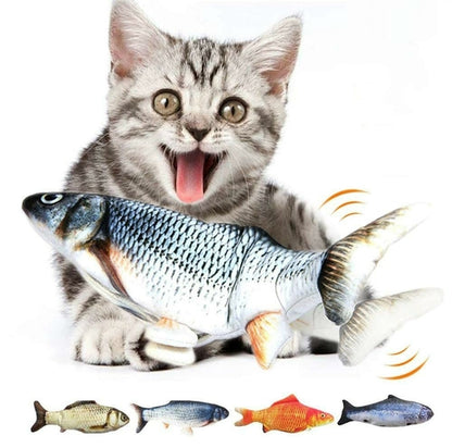 Electric Flipping Fish Toy for Cats – Interactive Motion Cat Toy