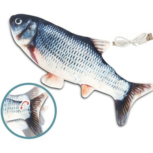 Electric Flipping Fish Toy for Cats – Interactive Motion Cat Toy