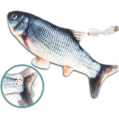 Electric Flipping Fish Toy for Cats – Interactive Motion Cat Toy