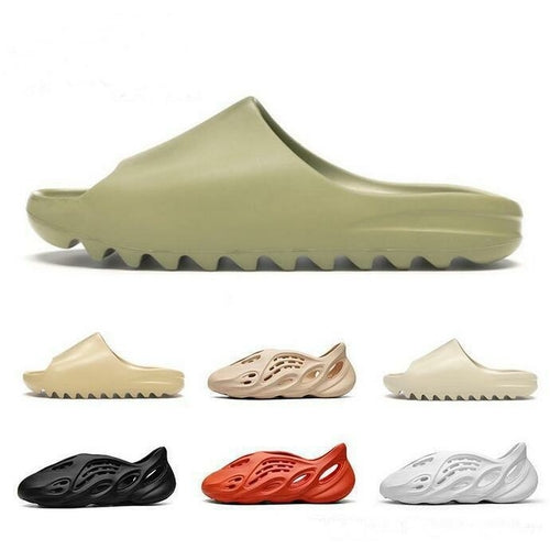 Foam Runner Fashion Slides – Unisex Lightweight Slippers (Bone & Desert Sand)