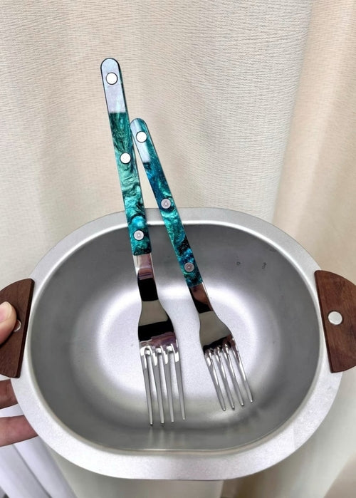 10-Piece Terra Bistrot Flatware Set – Modern Elegant Cutlery