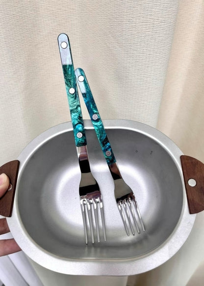 10-Piece Terra Bistrot Flatware Set – Modern Elegant Cutlery