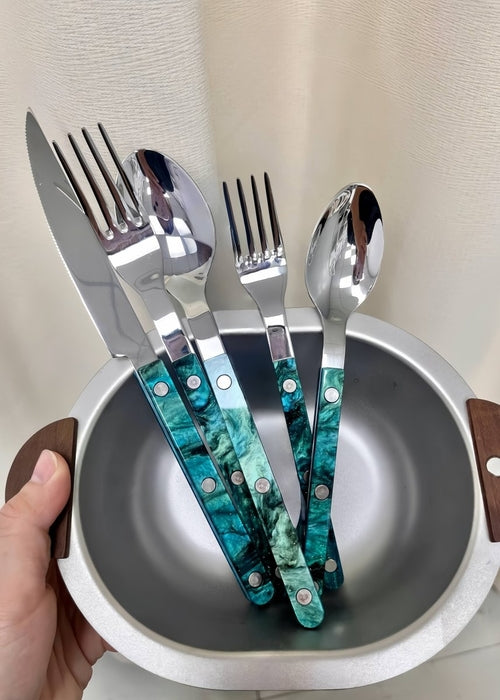 10-Piece Terra Bistrot Flatware Set – Modern Elegant Cutlery