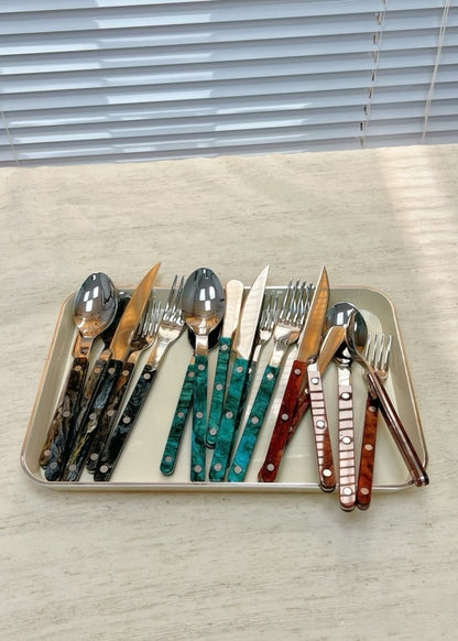 10-Piece Terra Bistrot Flatware Set – Modern Elegant Cutlery