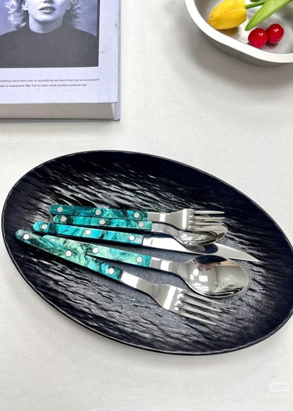 10-Piece Terra Bistrot Flatware Set – Modern Elegant Cutlery