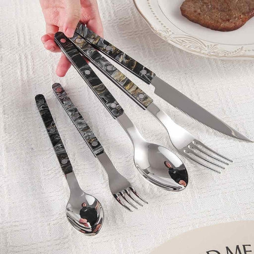 10-Piece Terra Bistrot Flatware Set – Modern Elegant Cutlery